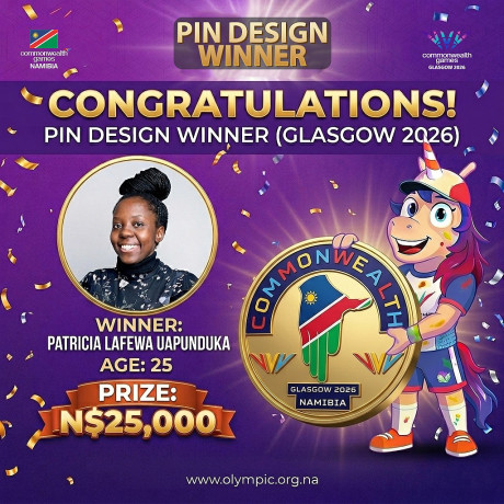 Winner of the Commonwealth Games Glasgow 2026 NNOC-CGA Pin Design Competition